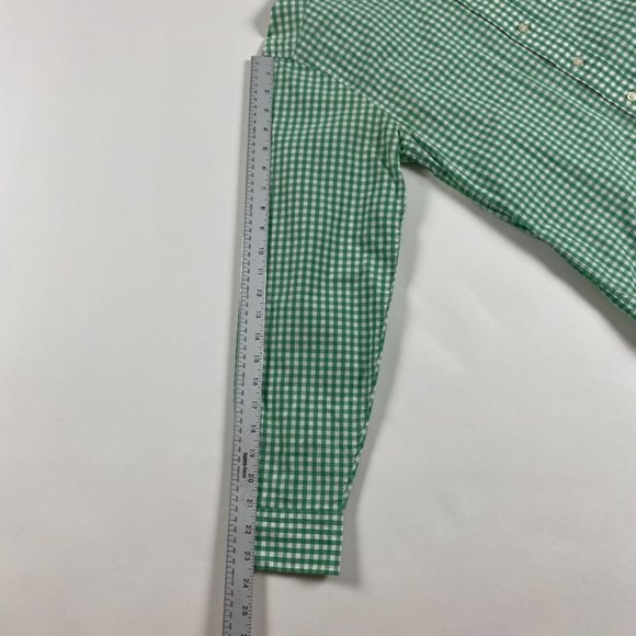 Vineyard Vines Tucker Shirt Mens XS Button Down Green White Gingham Check Cotton - Picture 9 of 10